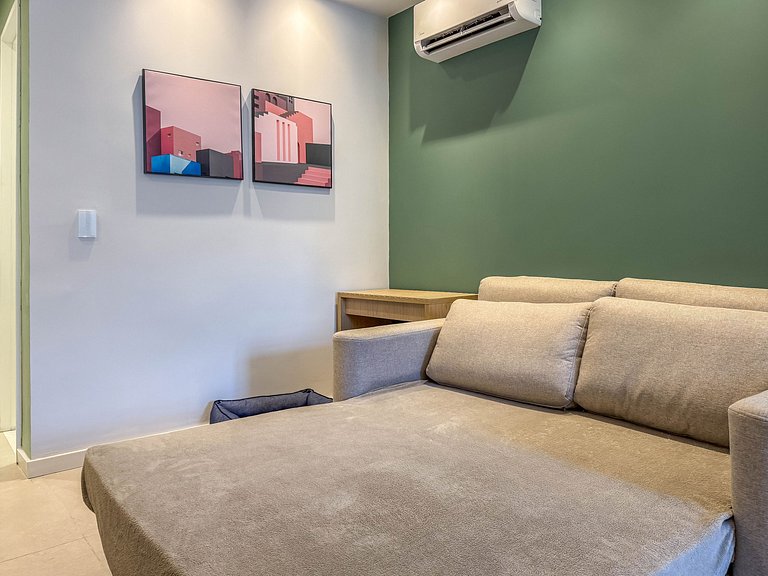 Studio de Luxo a 1 Quadra da Praia de Copacabana