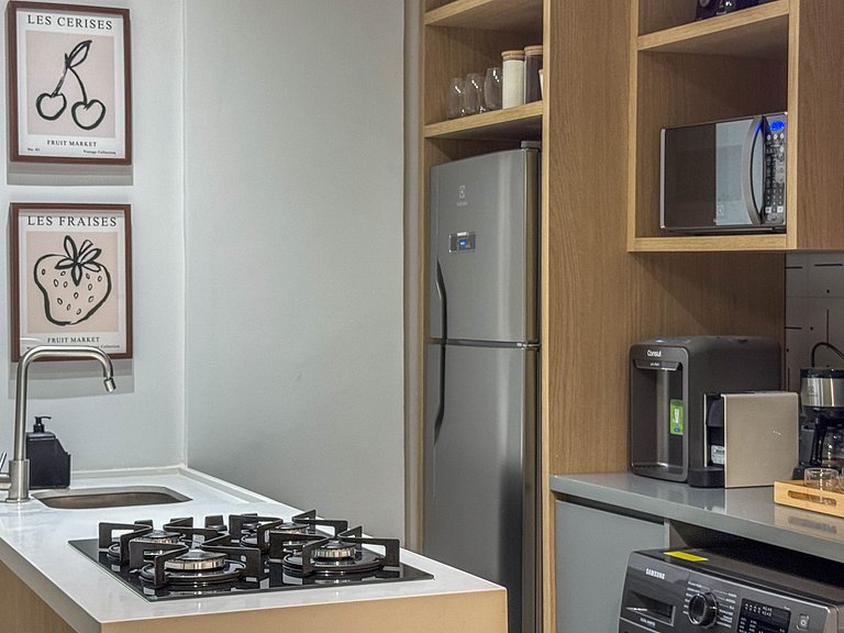 Studio de Luxo a 1 Quadra da Praia de Copacabana