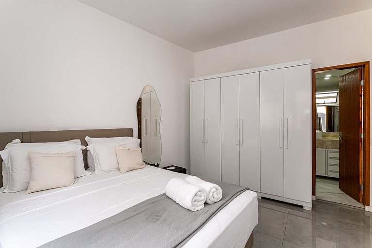 Novo! Design & Conforto/2Qts | 100m Praia/Metrô