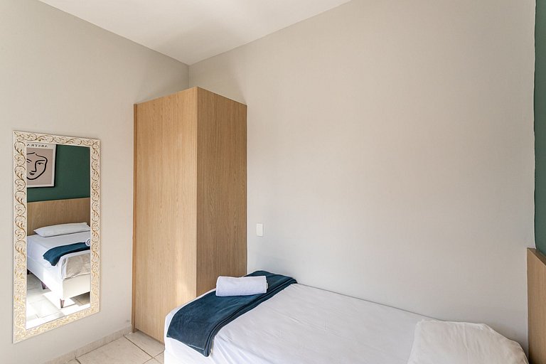 Charmoso apartamento para família perto da praia