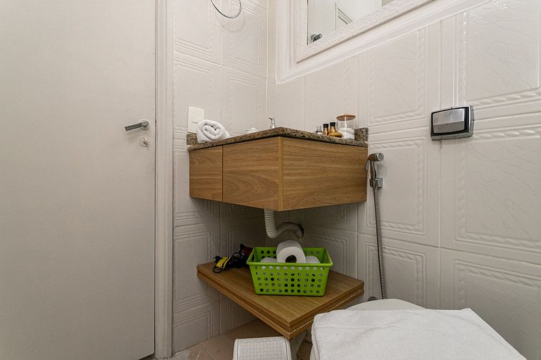 Charmoso apartamento para família perto da praia
