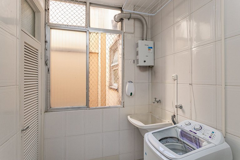 Charmoso apartamento para família perto da praia